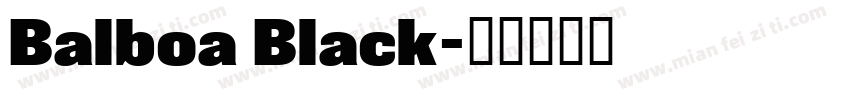 Balboa Black字体转换